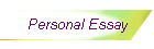 Personal Essay